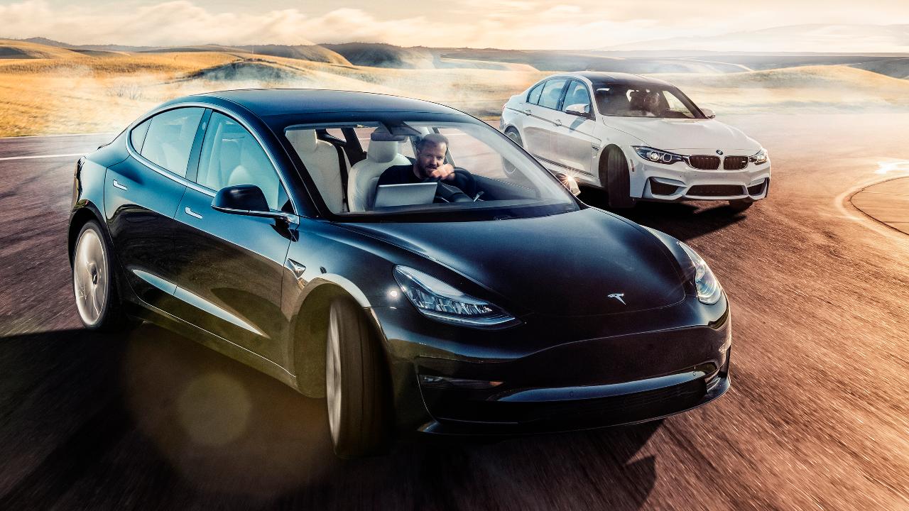 Video Tesla Model 3 Vs Bmw M3 Top Gear