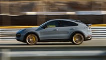Porsche Cayenne Turbo GT side profile action speed