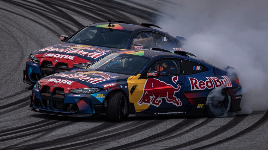 Each of these BMW M4 Competition drift vehicles has 1,035 horsepower