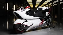 This 250mph electric motorbike has a massive hole in it