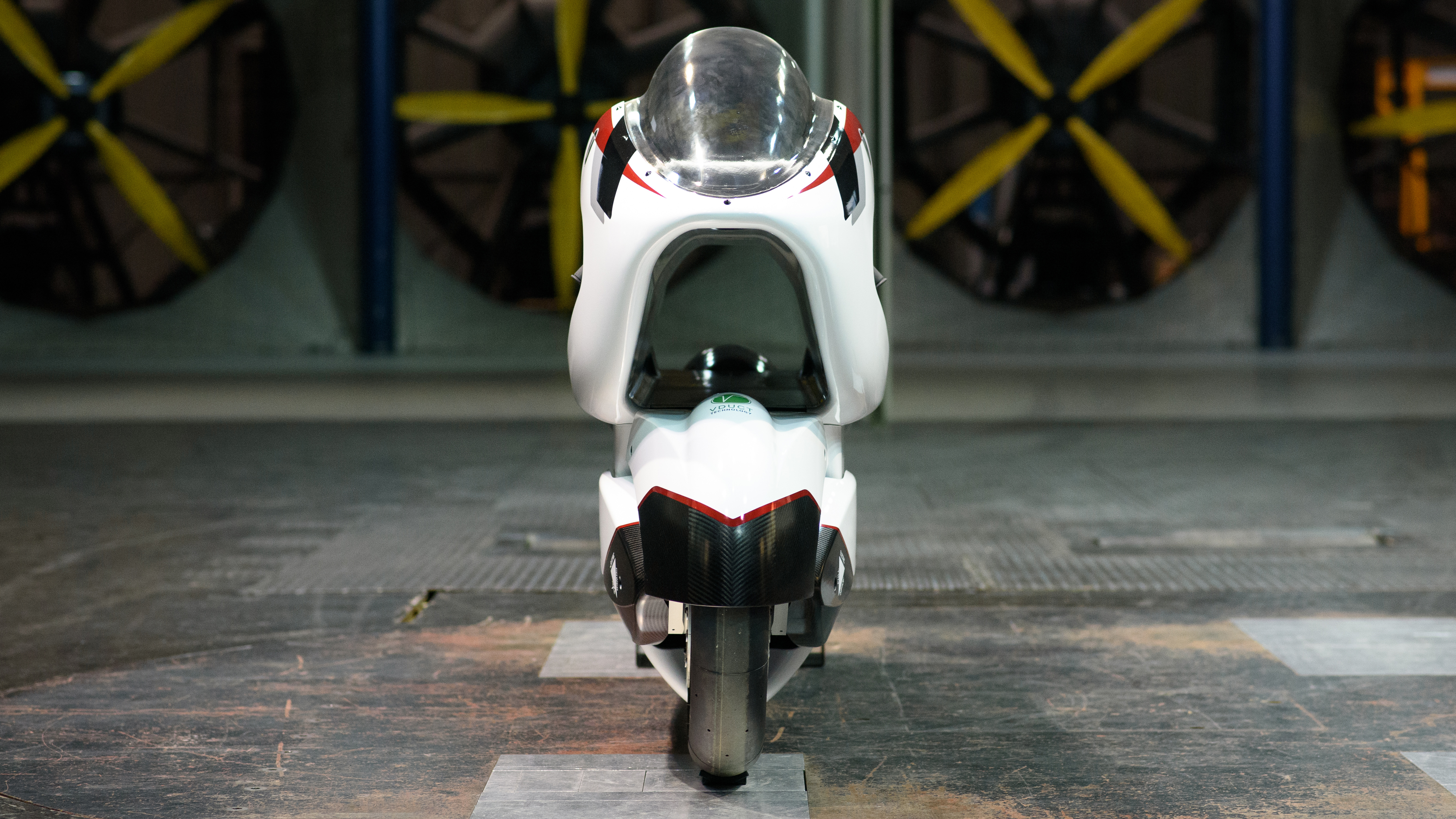 This 250mph electric motorbike has a massive hole in it