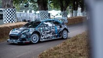 Ford Puma hybrid WRC car