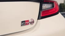 Toyota GR 86 badge white