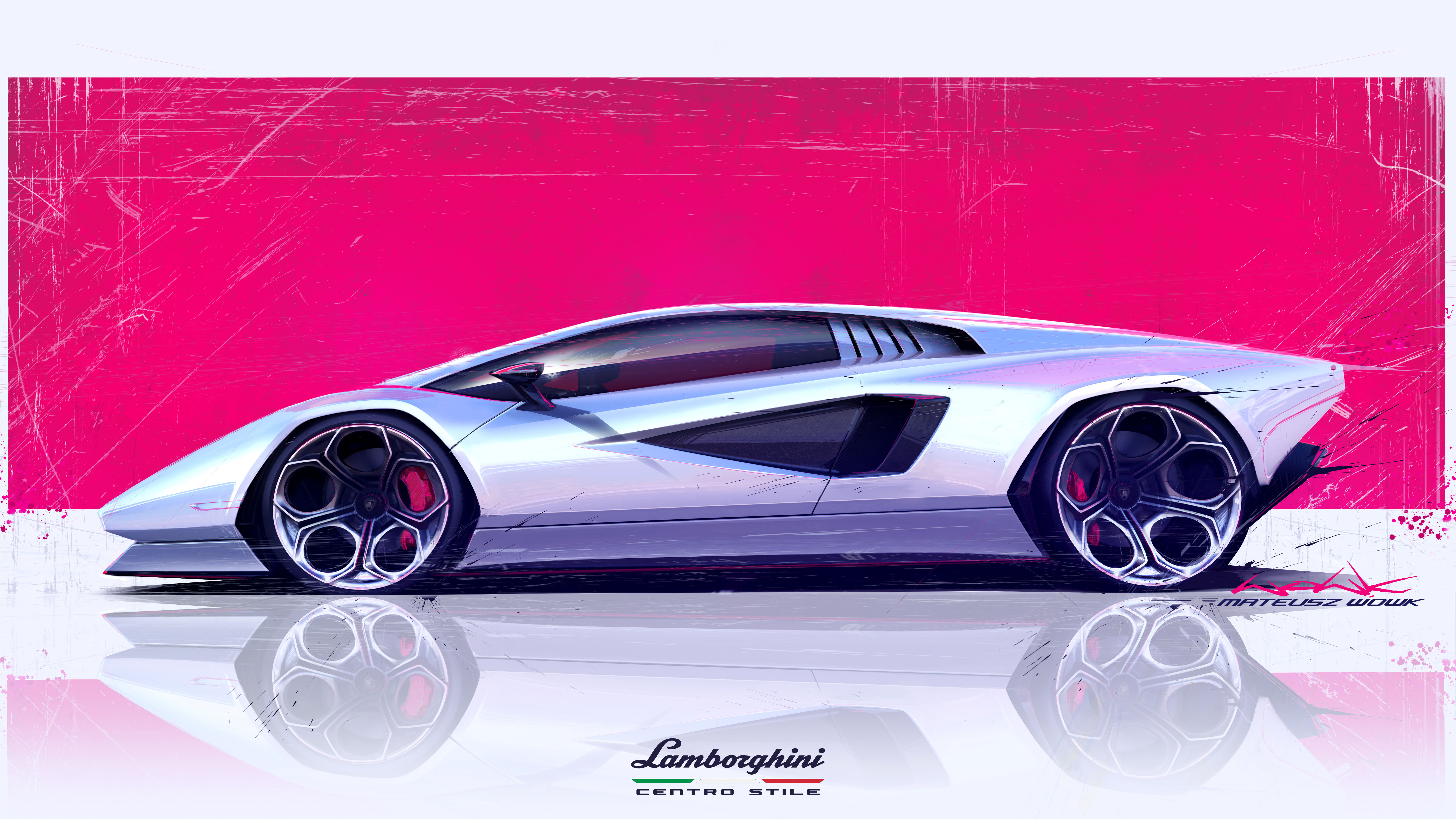 Lamborghini Countach Outline