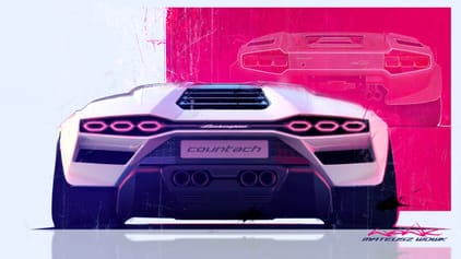 Check out these sketches of the new Lamborghini Countach | Top Gear