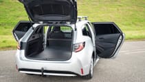 Toyota Corolla Commercial boot space doors open