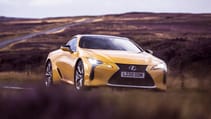 Lexus LC500 coupe yellow