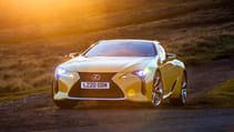 Lexus LC500 coupe yellow front