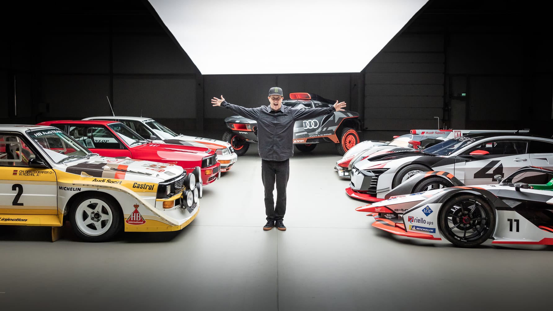 Prep the like button! Ken Block is doing an electric Gymkhana with Audi