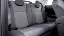 Fiat 500C rear seats