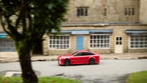 Toyota Mirai RC car in model village