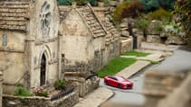 Toyota Mirai RC car in model village