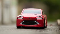 Toyota Mirai RC car in model village