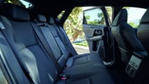 Toyota bZ4X electric car interior back seats