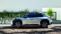 Toyota bZ4X electric car side