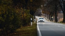 Genesis G70 Shooting Brake driving through the countryside