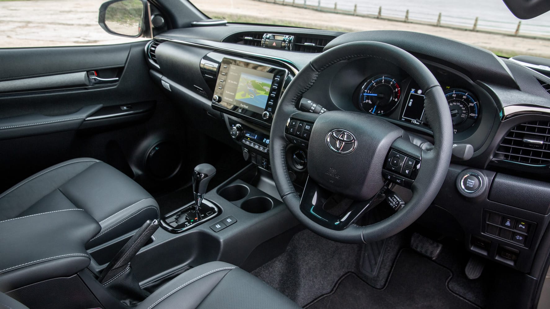 Toyota Hilux Interior Layout & Technology Top Gear