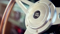 Everrati's Land Rover Series IIA steering wheel detail