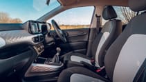 Hyundai i10 hatchback interior front seats