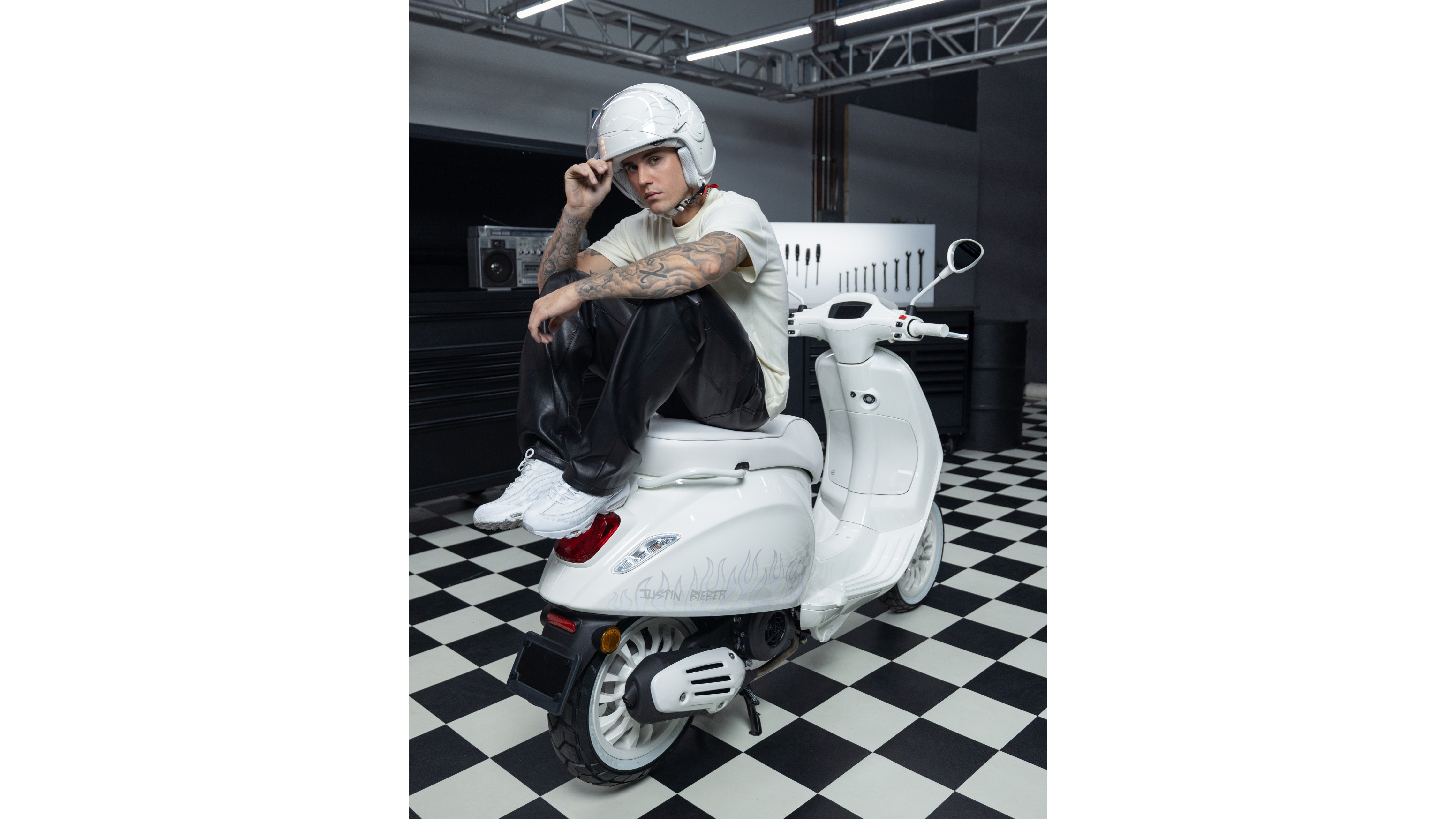 Justin Bieber collaborates with Vespa for limited-edition scooters