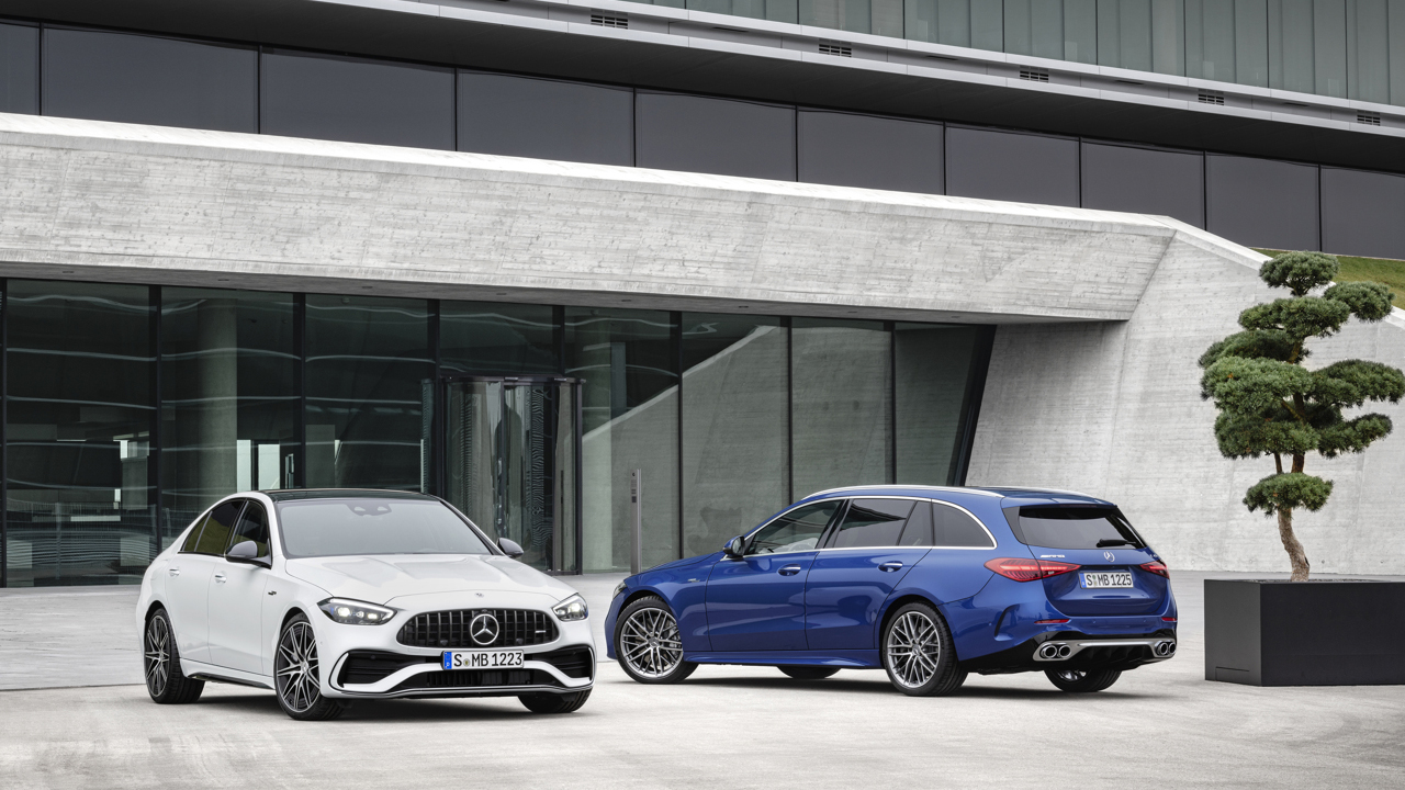 Mercedes AMG C 43 parked