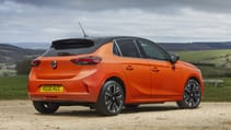 Vauxhall Corsa-e rear three quarters static