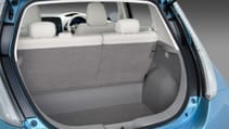 Nissan Leaf interior boot detail