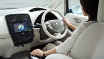 Nissan Leaf interior dashboard