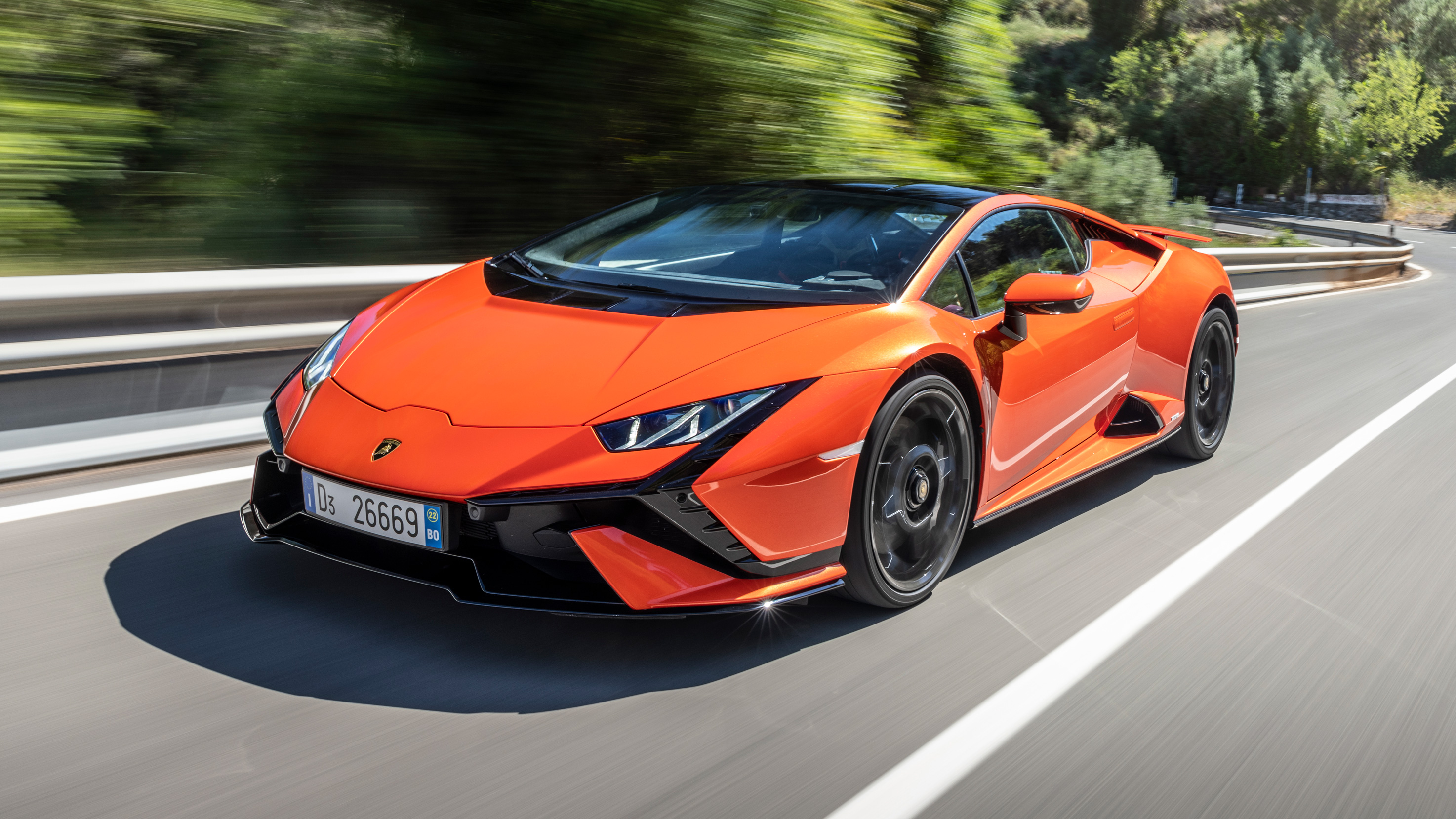 Neon Orange Lamborghini Huracan Model Perspective: Two Hot SUVs Get