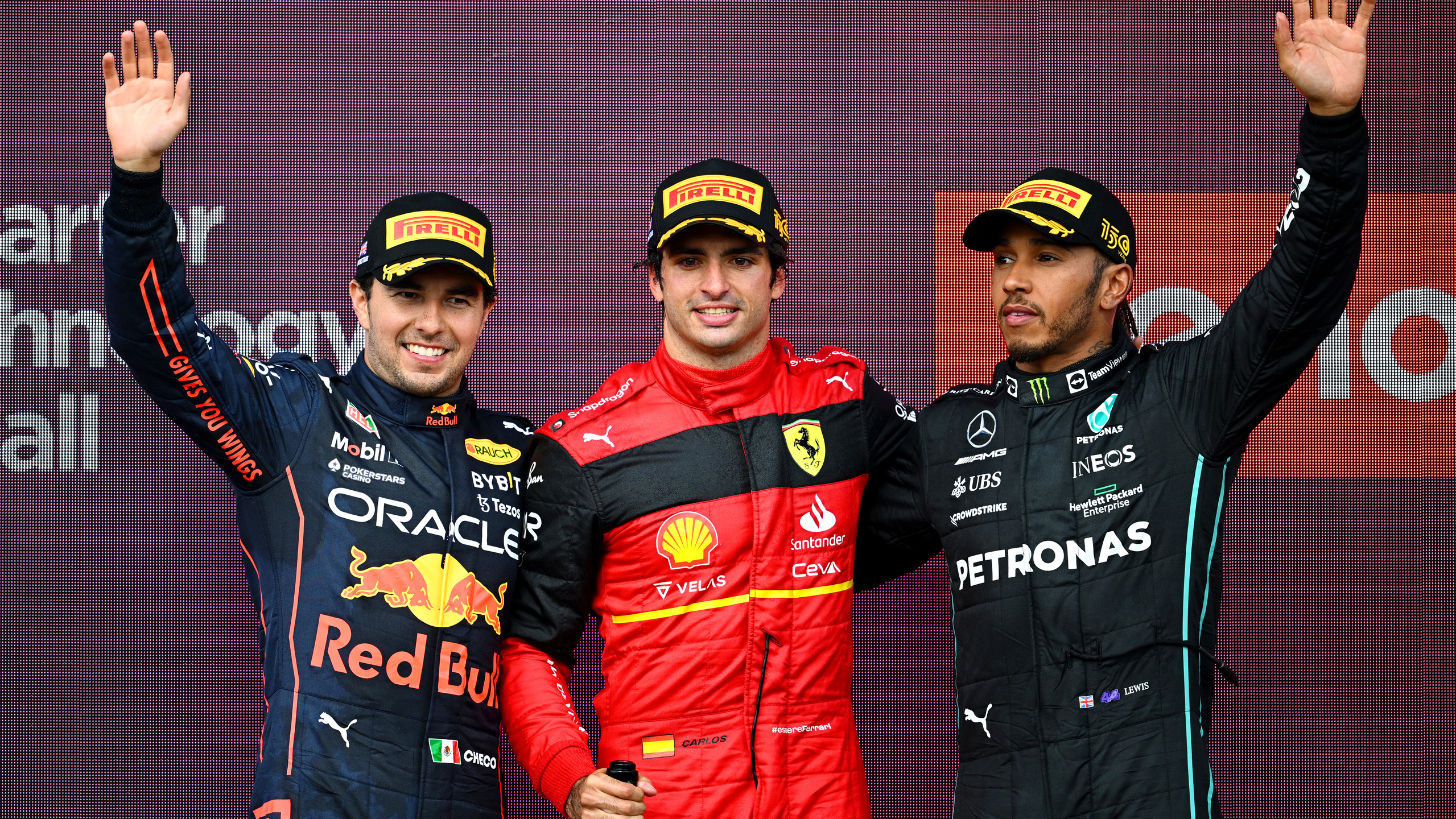 Carlos Sainz British GP podium
