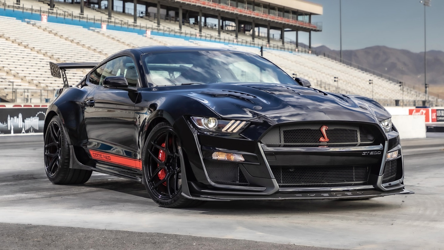 The Shelby Mustang GT500 Code Red is a 1,300bhp twin-turbo