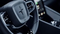 Polestar 2 interior seatbelt detail