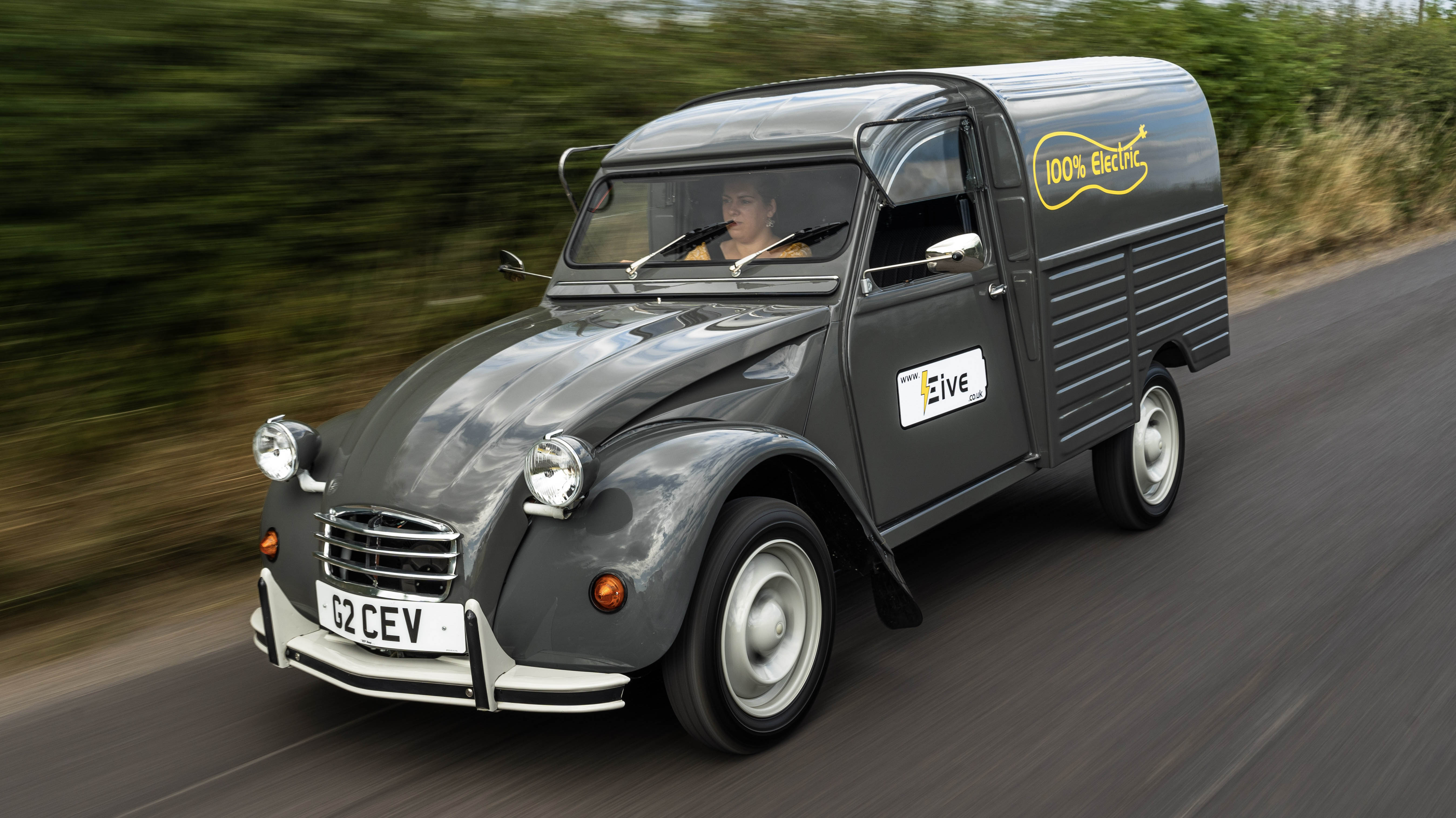 Check out this all-electric Citroen 2CV van