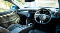 MG ZS EV interior dashboard view