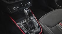 Skoda Fabia Monte Carlo interior gearstick detail
