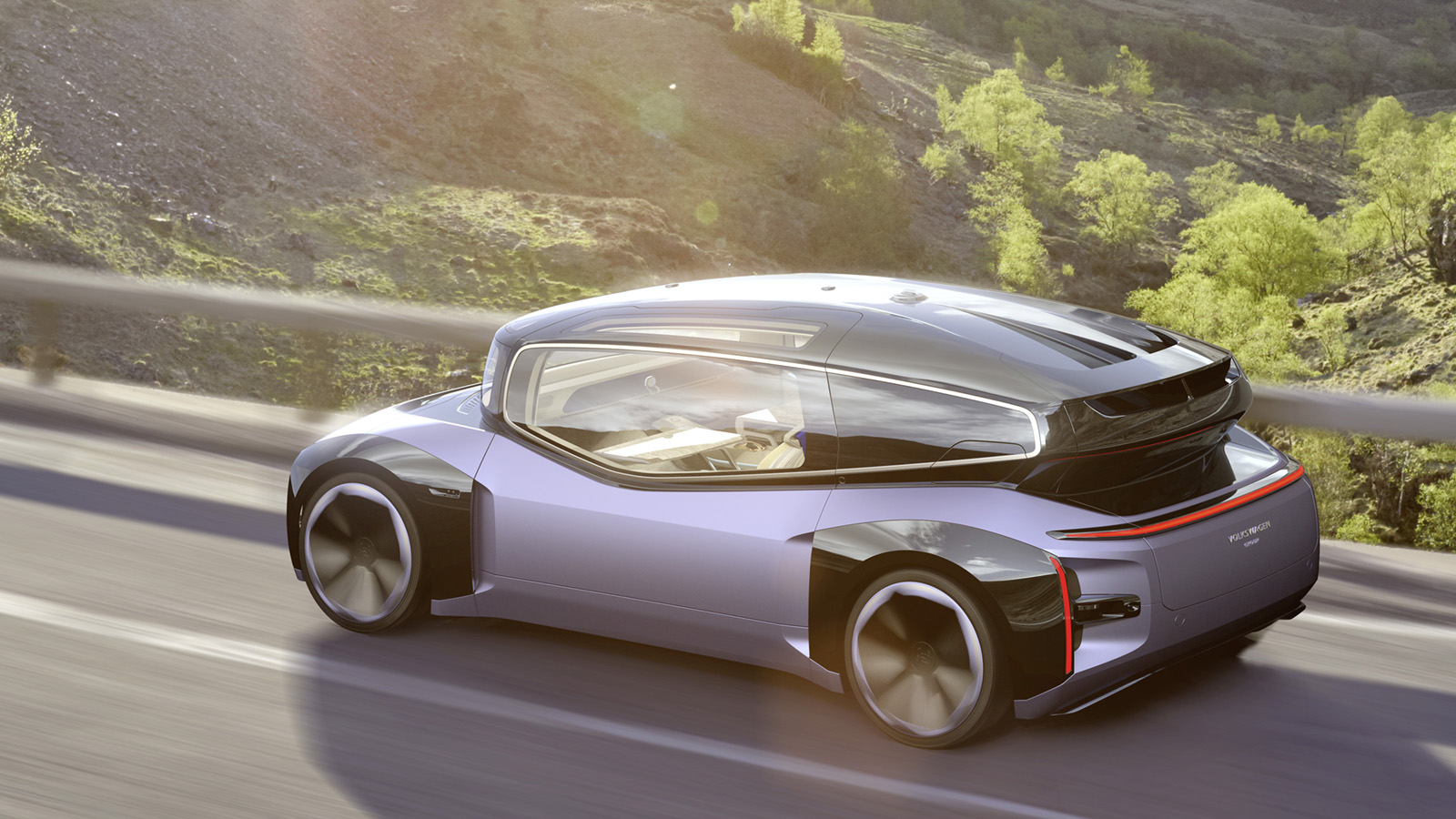 Volkswagen GEN.TRAVEL concept dynamic rear three quarters