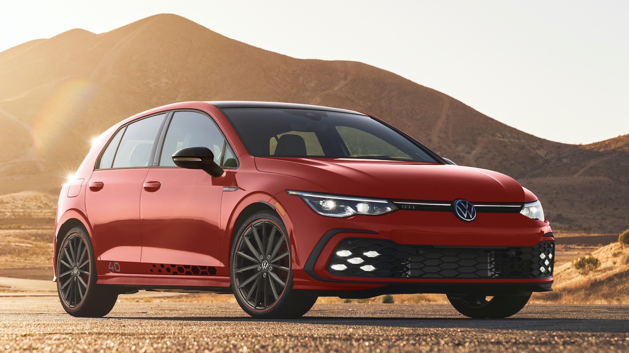 This is the limited-edition VW Golf GTI 40th Anniversary