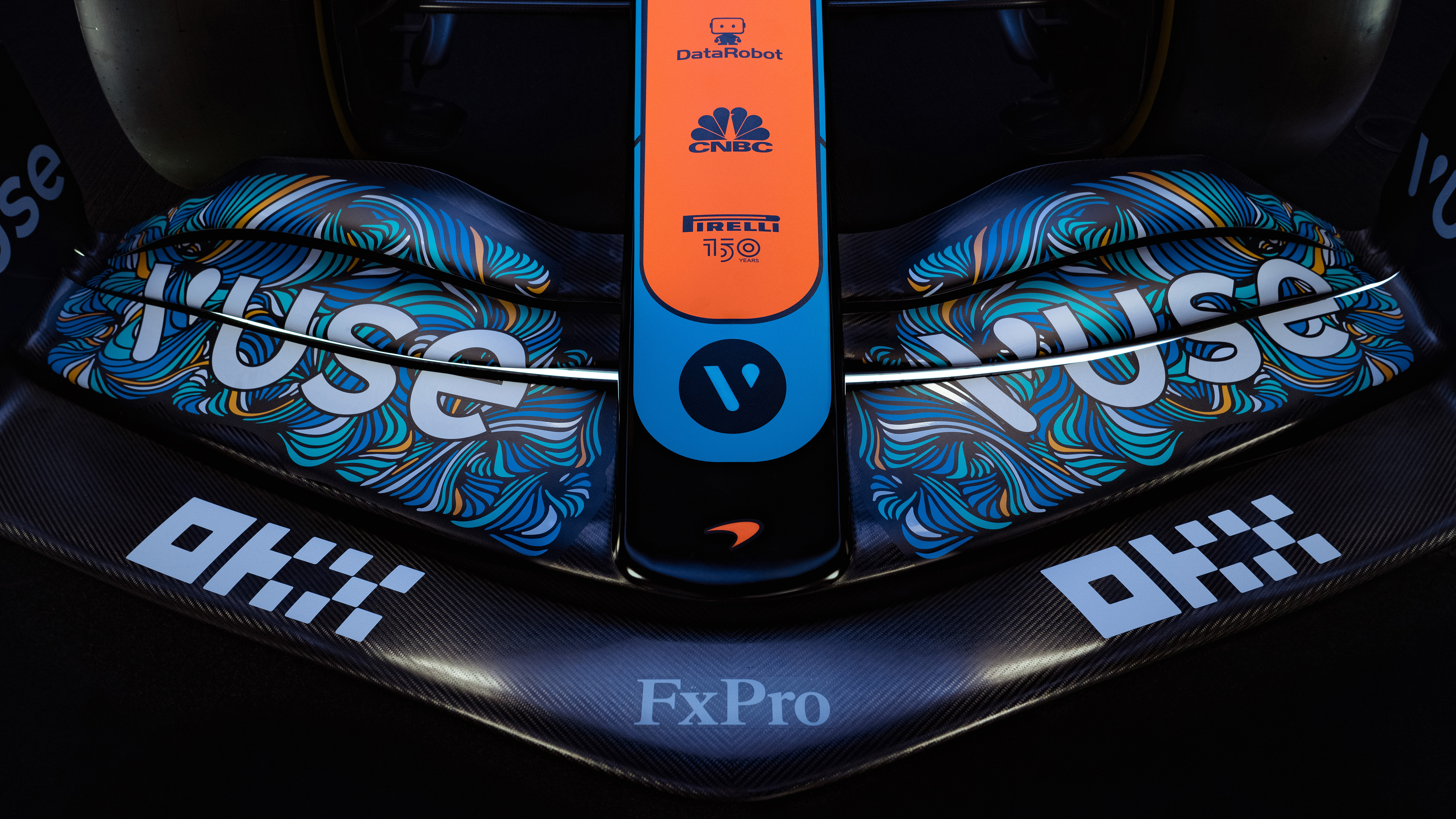 McLaren Abu Dhabi livery Anna Tangles front wing