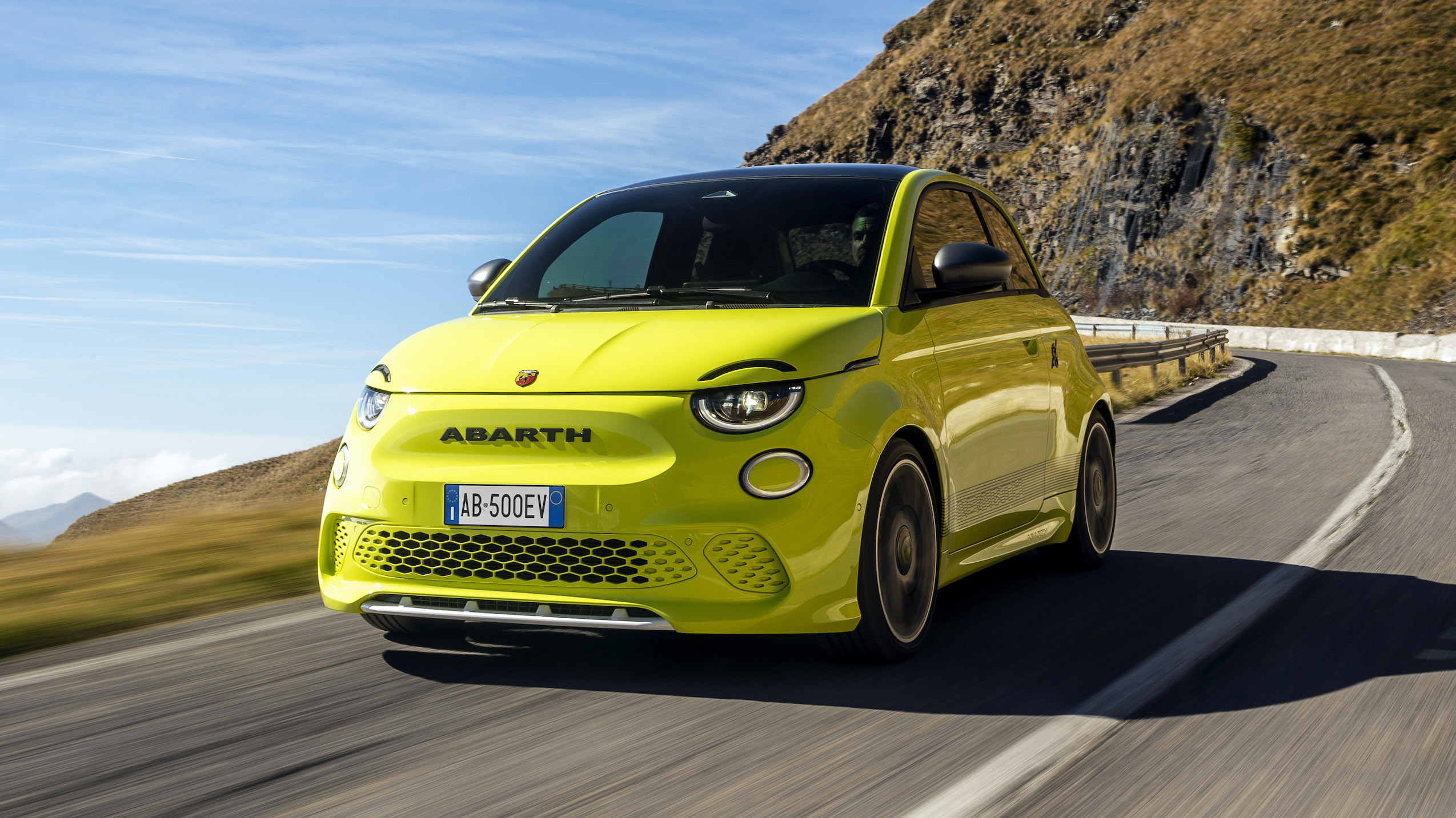 The new Abarth 500e is an electric hot hatch with 149bhp