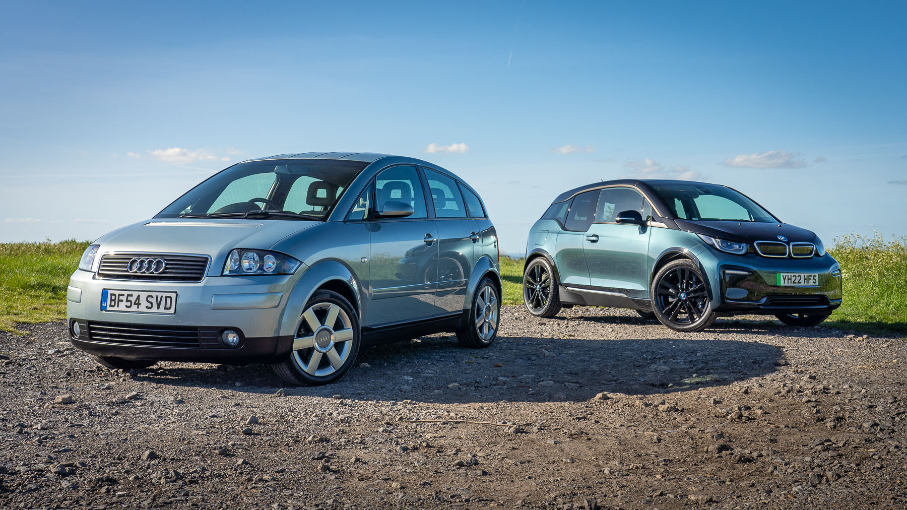 Celebrating two gamechanging icons: the BMW i3 and Audi A2