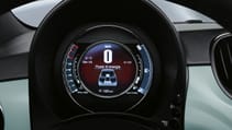 Fiat 500 interior detail instrument panel