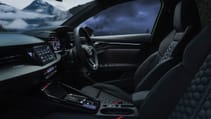 Audi RS3 hatch interior front seats