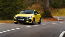 Audi RS3 saloon front end dynamic