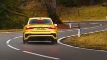 Audi RS3 saloon rear end dynamic