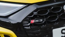 Audi RS3 saloon exterior badge detail