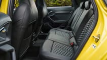 Audi RS3 saloon interior rear seats