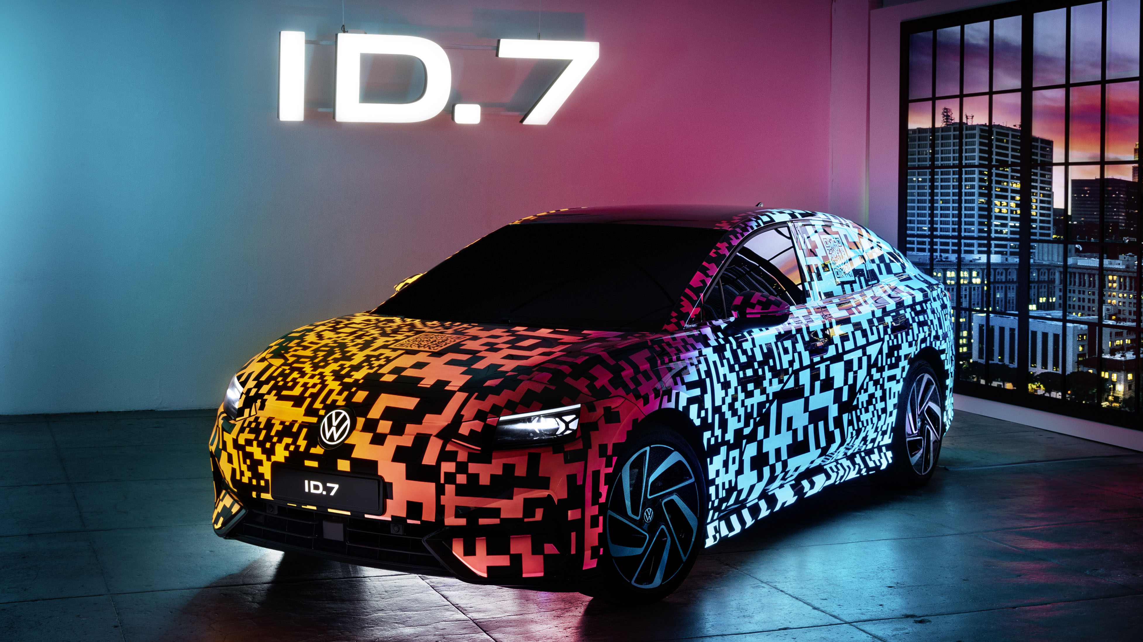 This is your first look at the Volkswagen ID.7 saloon