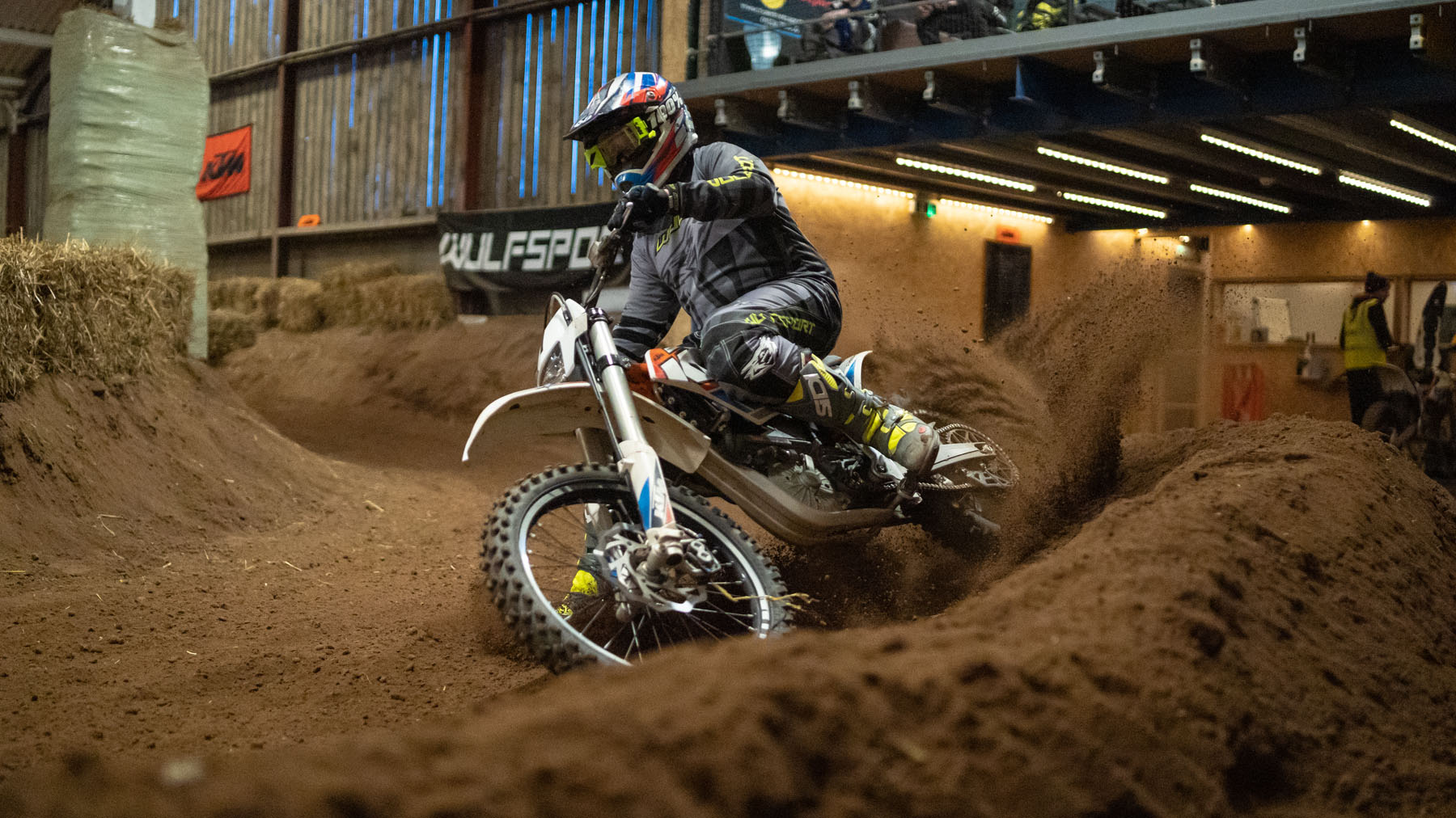 Englands first fully electric indoor motocross track is here Top Gear