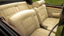 The restored cream interior of the auctioned Silver Shadow