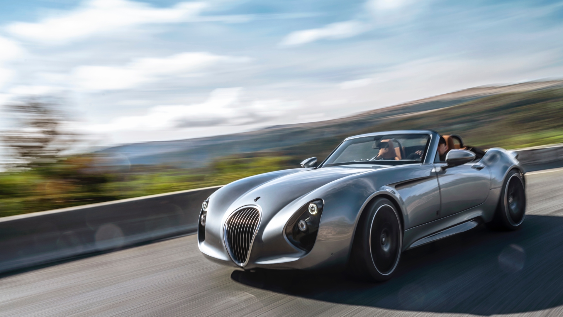 Driving shot of the Wiesmann all-electric sports car, Project Thunderbolt